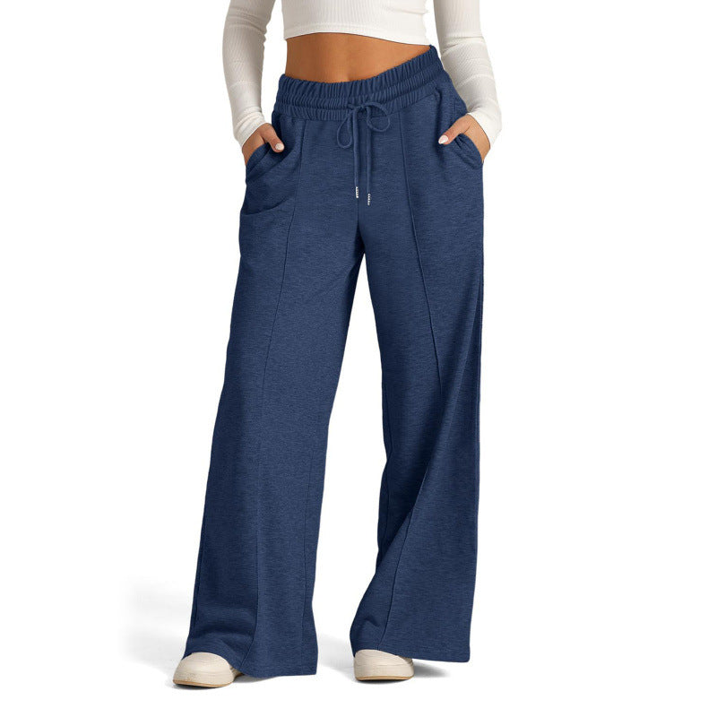 Damen weite Sweatpants mit hohem Bund und Tunnelzug Shop Nory