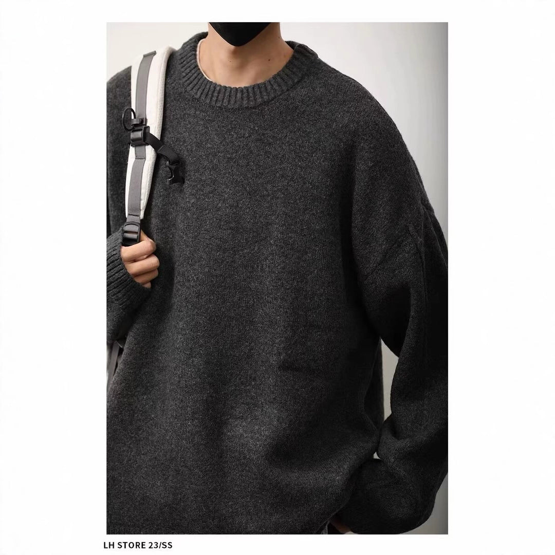 Damen Klassischer Rundhals-Pullover Shop Nory