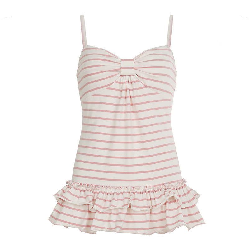 Damen Bikini-Oberteil mit Rüschensaum und raffiniertem Design