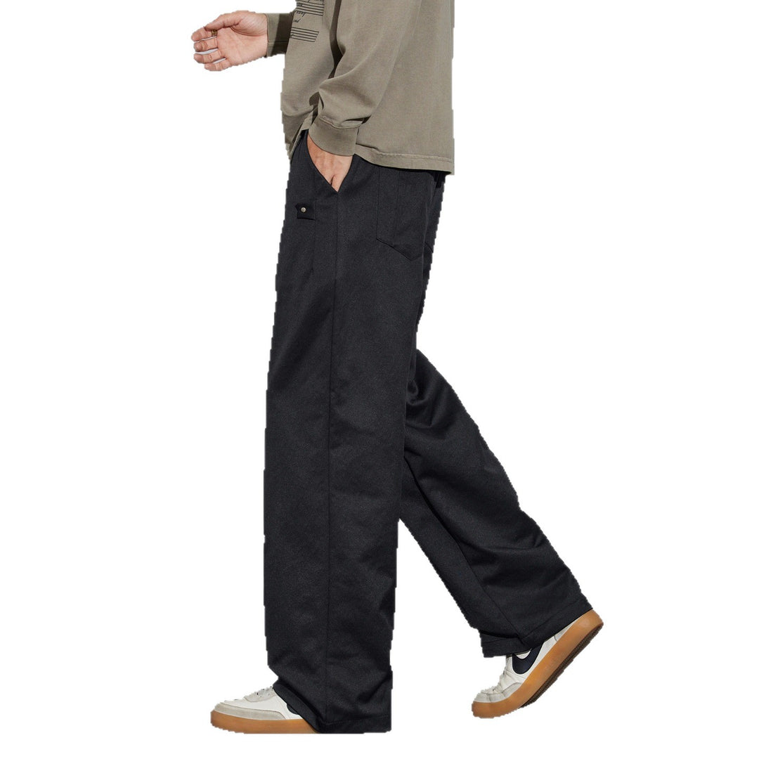 Herren Weite Relaxed‑Fit Stoffhose mit Tunnelzug & Bügelfalte Shop Nory