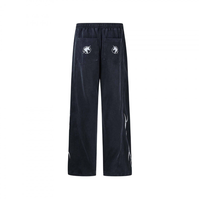 Herren weite Sweatpants im Baggy‑Cut mit Elastikbund, Kordelzug und geraffter Kniepartie Shop Nory