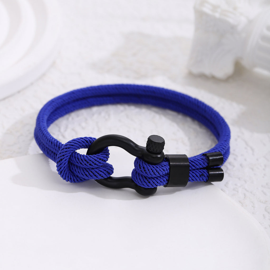 Herrenarmband aus geflochtenem Paracord mit stylischem Metallverschluss Shop Nory