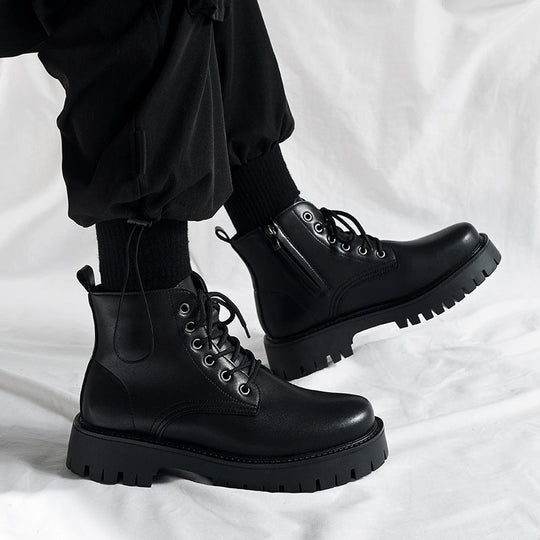 Herren Robuste Schnürstiefel mit rutschfester Sohle und strapazierfähigem Obermaterial