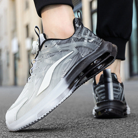 Herren Urbaner Komfort-Sneaker mit sichtbarer Luftkammer, transparentem TPU-Overlay und adaptivem Drehverschluss Shopy Nory