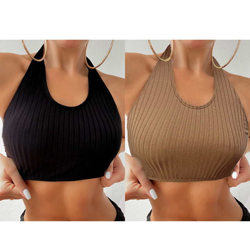 Damen Sportoberteil im Rippdesign