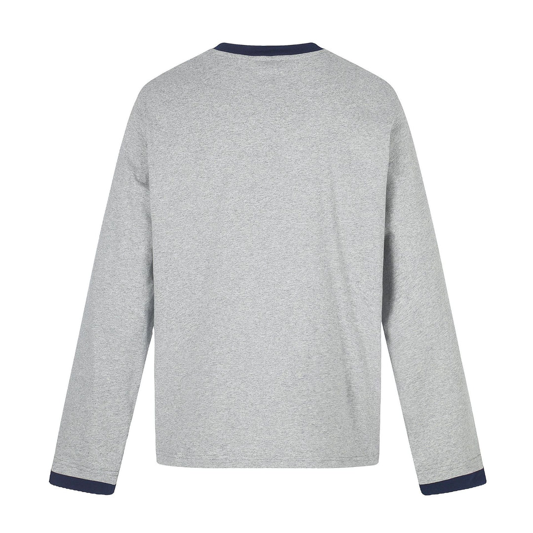 Herren Langarm-Sweatshirt mit Kontrast-Bündchen und Adler-Star-Print Shop Nory