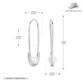 Damen Ohrhänger aus 925 Sterling Silber mit elegantem Perlenverschluss Shop Nory