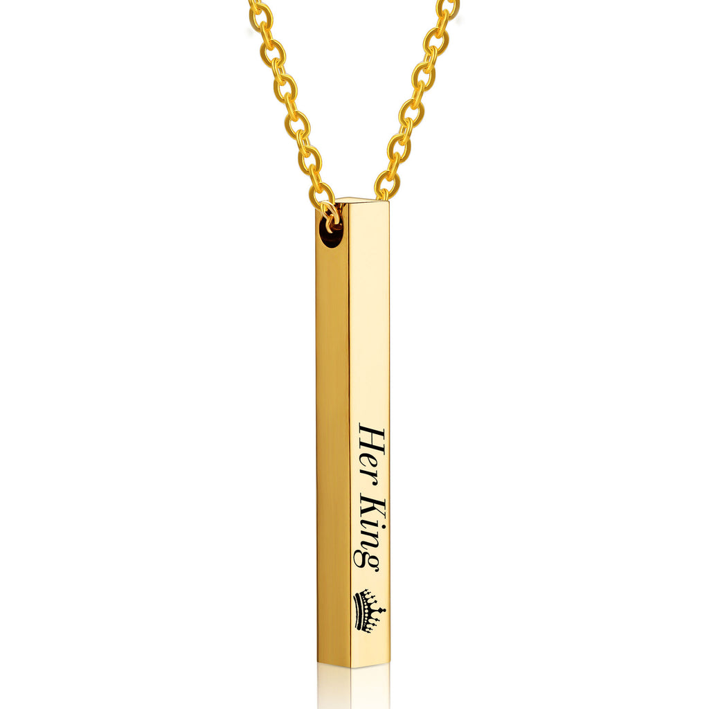 Damen Halskette mit gravierbarem, personalisiertem Anhänger aus hochwertigem Edelstahl Shop Nory