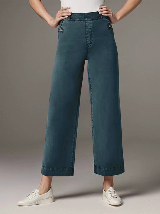 Damen weite Baumwollhose