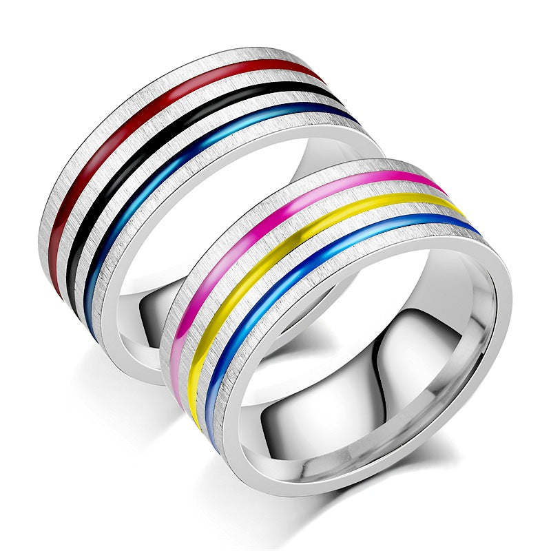 Herren Ring mit einzigartigem mehrfarbigem Design Shop Nory