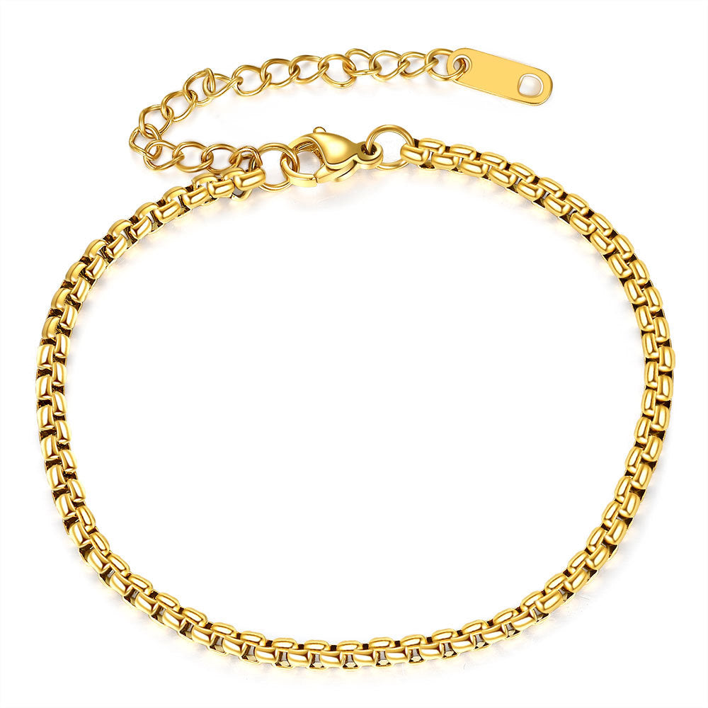 Damen Armband mit elegantem Gliederdesign und verstellbarem Verschluss Shop Nory