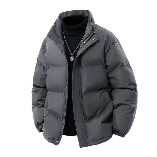 Herren Wattierte Oversize-Pufferjacke mit wasserabweisender Shell, hohem Stehkragen und verdecktem Reißverschluss Shop Nory