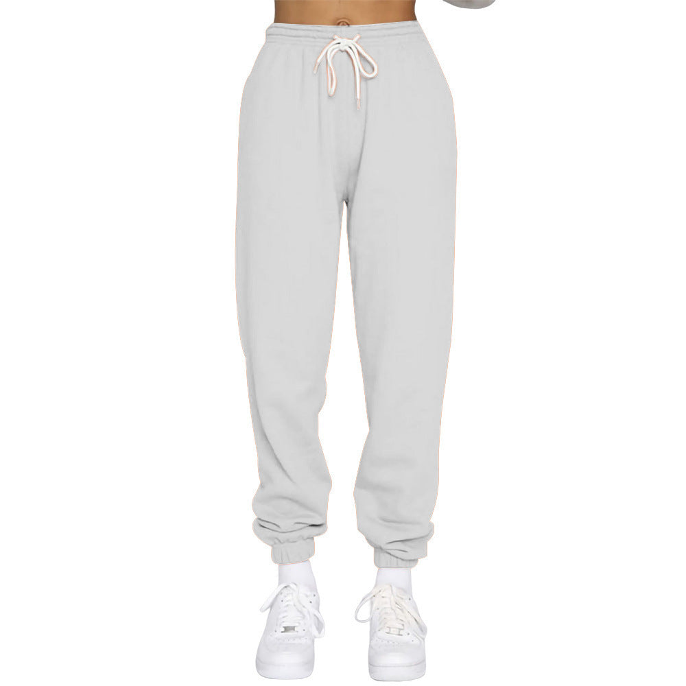 Damen nan High‑Waist Relax-Jogginghose mit elastischem Komfortbund, Kordelzug und gerippten Knöchelbündchen Shop Nory