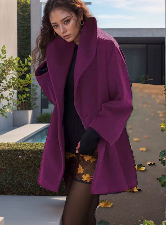 Damen Kapuzen-Teddycoat im Oversize‑A‑Linienschnitt mit überschnittenen Schultern Shop Nory