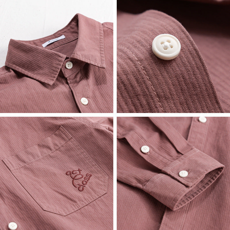 Herren Feines Cord-Überhemd im Overshirt-Stil mit Kentkragen und aufgesetzter Brusttasche Shop Nory