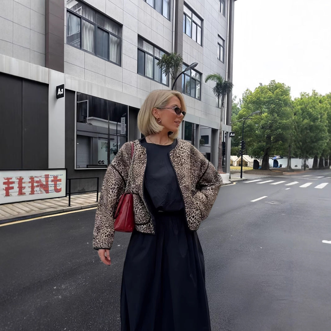 Damen attraktive Jacke im angesagten Leopardenmuster