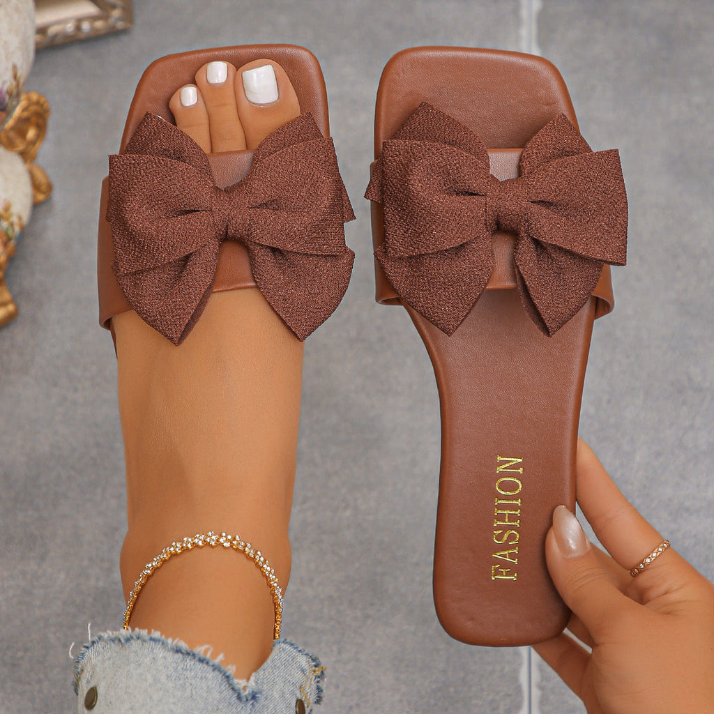 Damen Komfortable und stilvolle Sandalen mit Schleifendetail