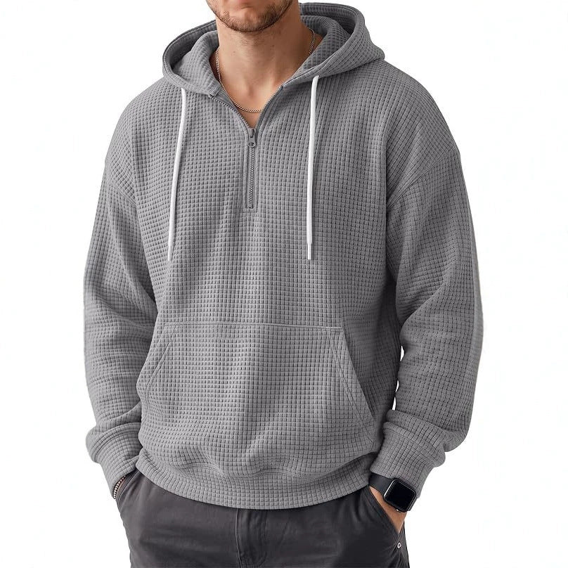 Herren Bequemer Kapuzenpullover mit Reißverschluss Shop Nory