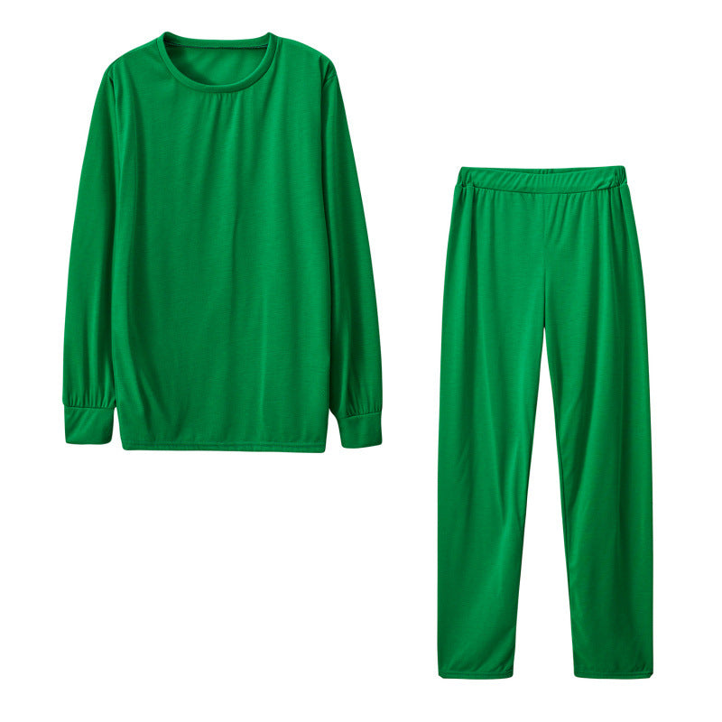 Damen Langarm Schlafanzug Set mit elastischen Hosen