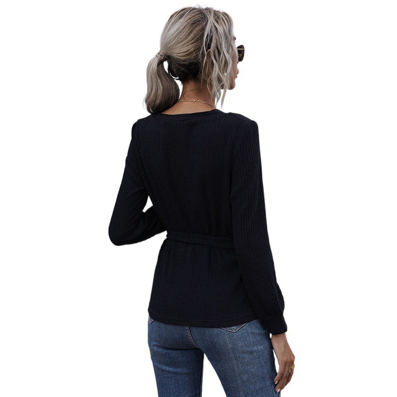 Damen Wickeloberteil mit langen Ärmeln Shop Nory