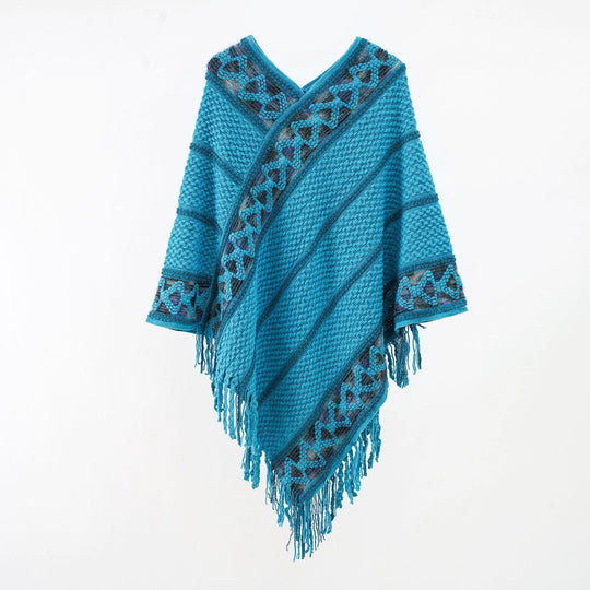 Damen Oversize-Strickumhang mit strukturierter Waffelstrick-Optik und Zopfbordüre Shop Nory