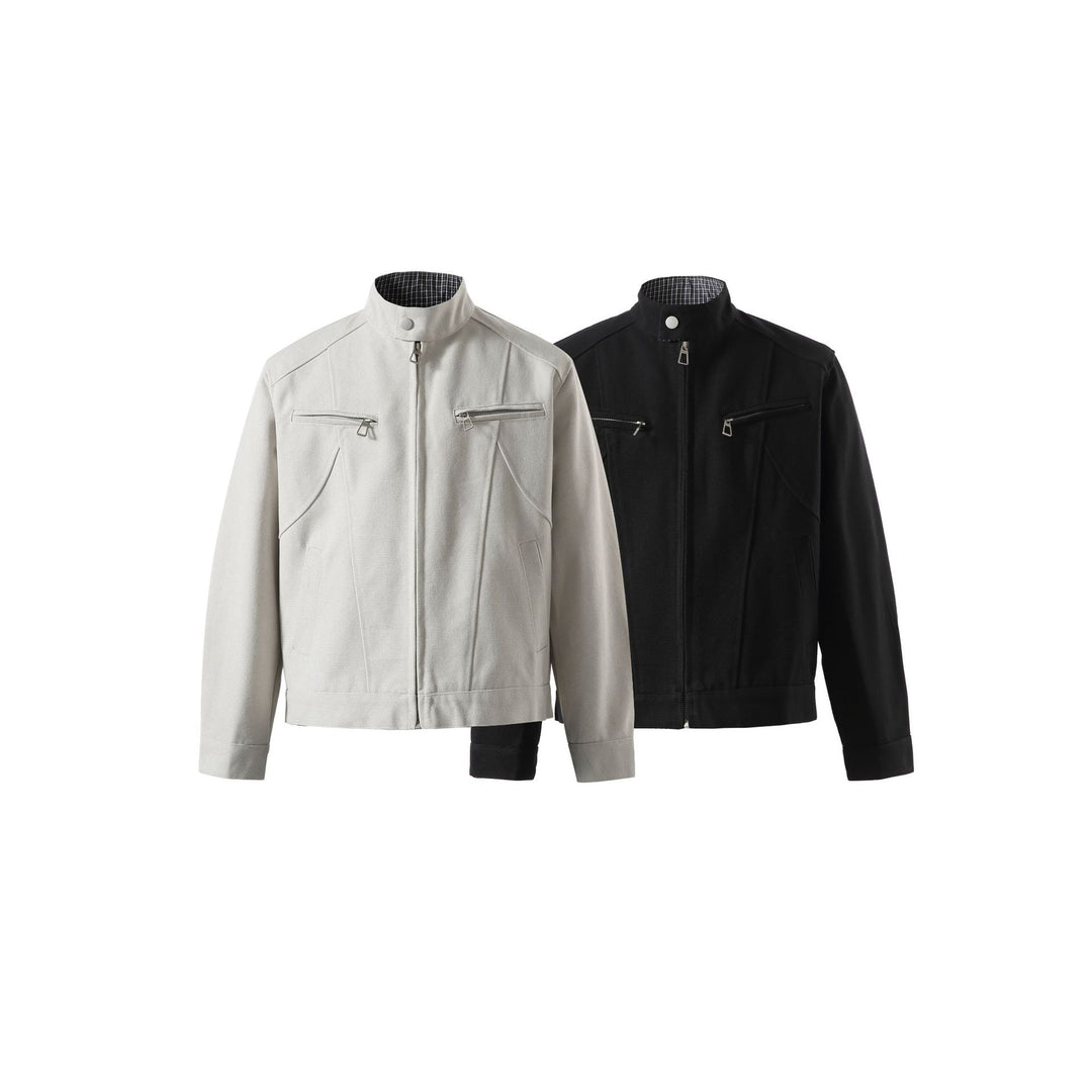 Herren Kurzblouson mit Stehkragen und Reißverschlusstaschen Shop Nory
