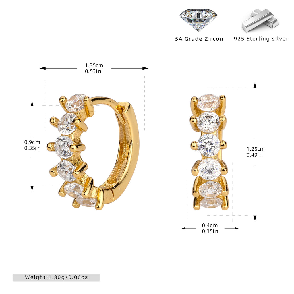 Damen Ohrhänger mit funkelnden Zirkonia und elegantem Design Shop Nory