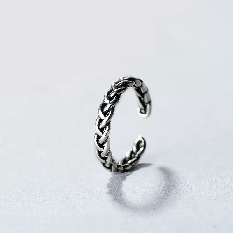 Damen moderner Edelstahlring mit glänzender Oberfläche Shop Nory