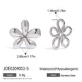 Damen Ohrhänger in elegantem Blumen-Design aus hypoallergenem Edelstahl Shop Nory
