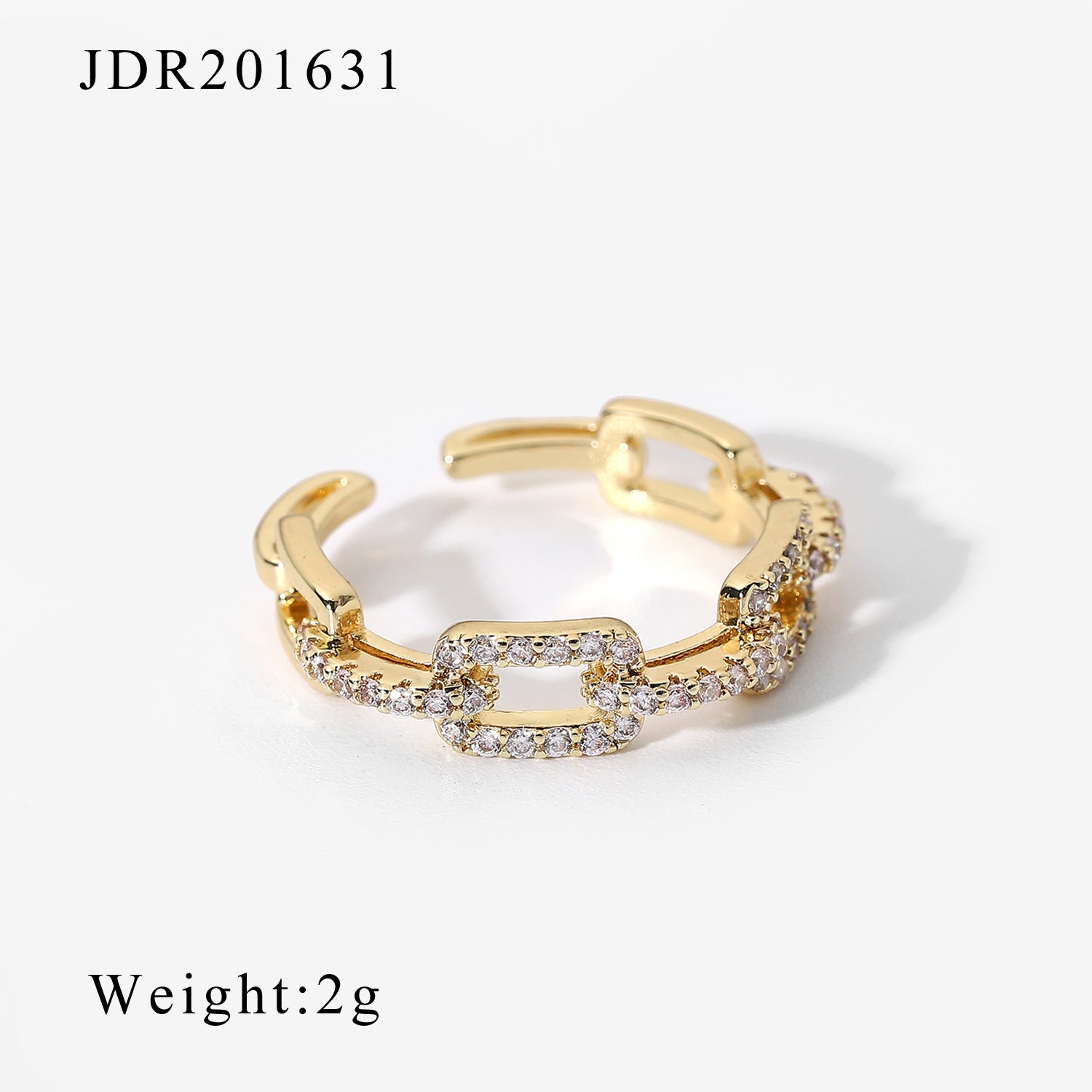 Damen Offener Ring mit funkelndem Zirkonia und elegantem Design Shop Nory