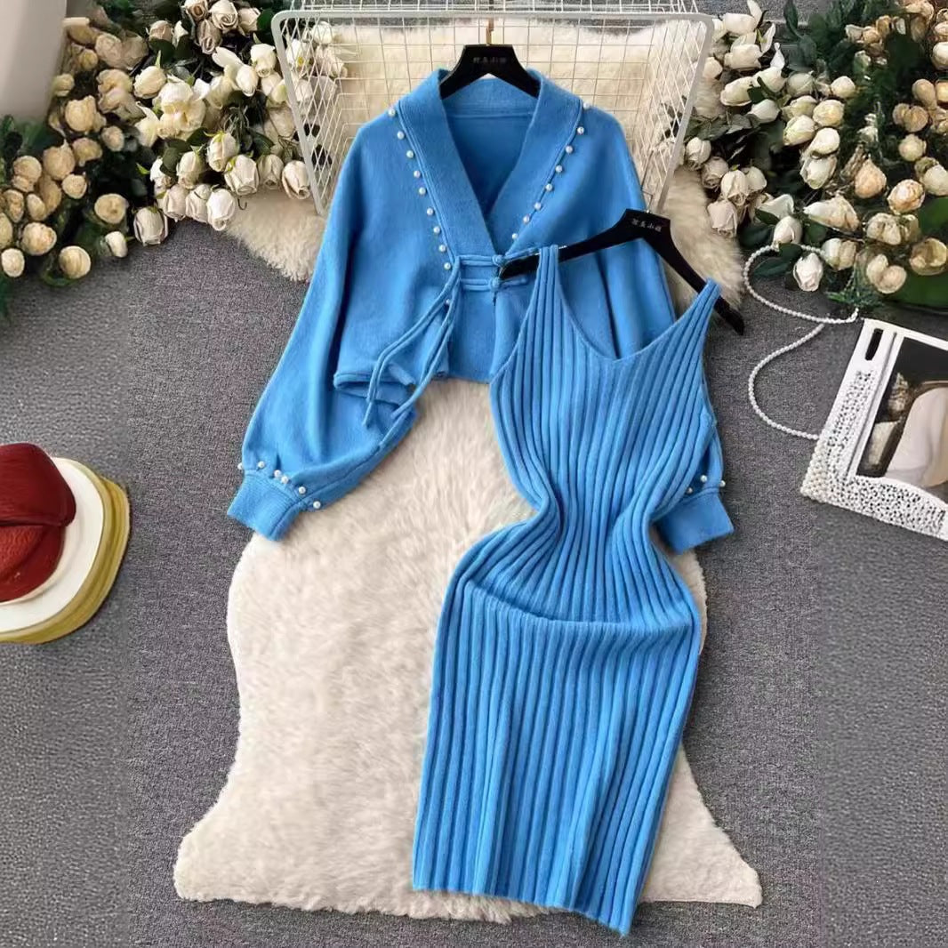 Damen Elegantes Strickset mit Rib-Design Shop Nory