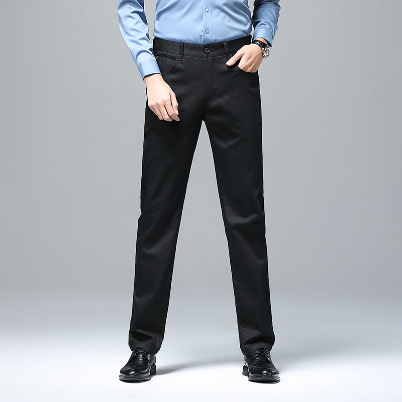Herren Stretch-Chinohose mit geradem Schnitt und Bügelfalte Shop Nory