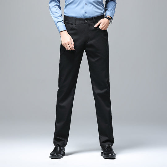 Herren Stretch-Chinohose mit geradem Schnitt und Bügelfalte Shop Nory