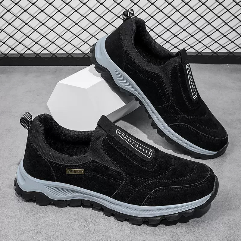 Damen Slip-On Sneakers mit elastischer Einfassung und rutschfester Profilsohle