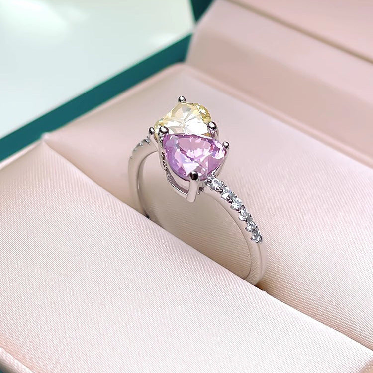 Damen Herzförmiger Schmuckring mit Zirkonia Shop Nory