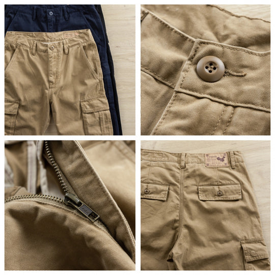 Herren Cargo-Hose mit taperter Passform, Utility-Taschen und verstärkten Nähten Shop Nory