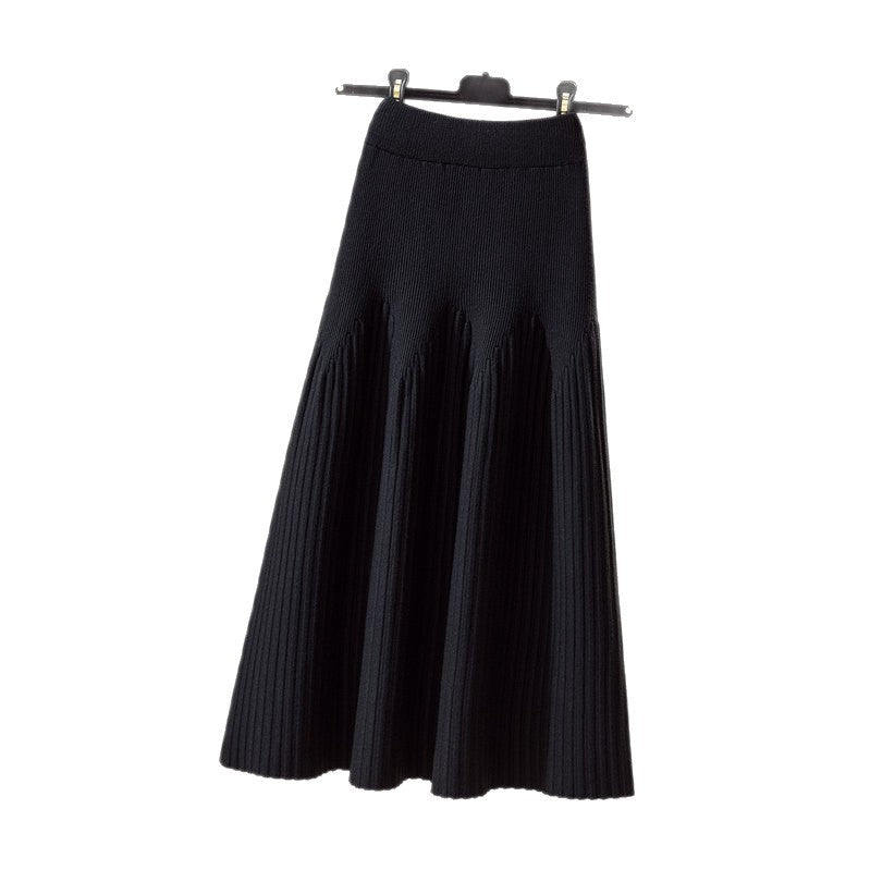 Damen Eleganter Plissee-Maxiröck mit voluminösem Saum Shop Nory