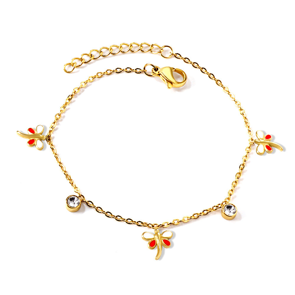 Damen Armband mit filigranen Blumenmotiven und funkelnden Kristallen Shop Nory