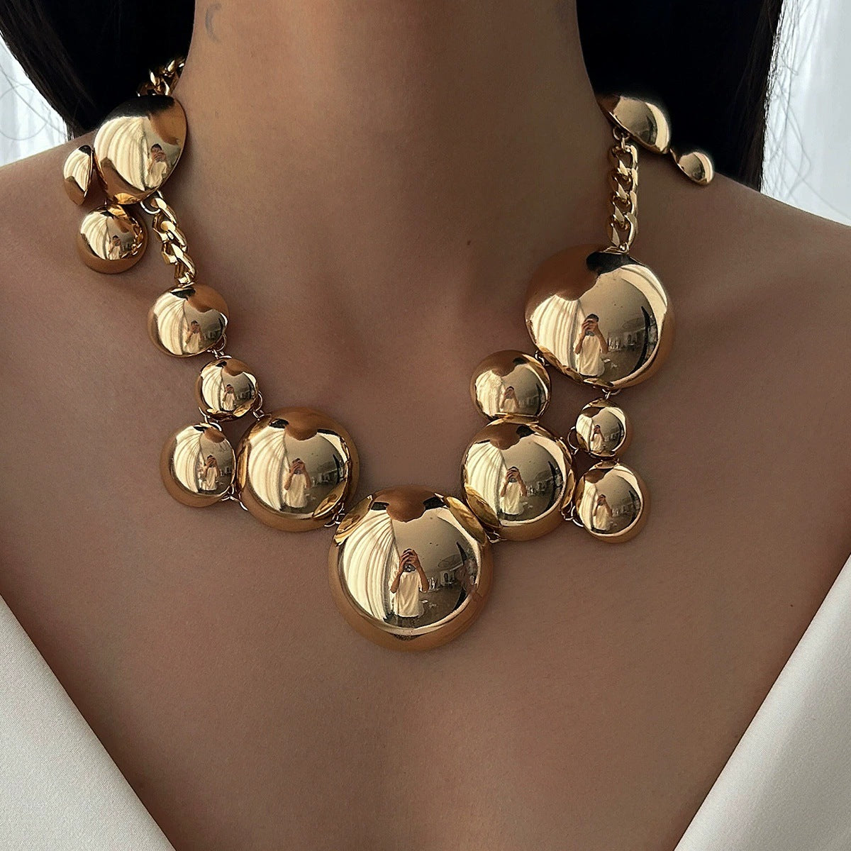 Damen Schmuckset mit skulpturalen Edelstahl-Elementen Shop Nory