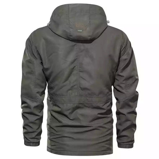 Herren robuster Canvas-Fieldparka mit Kapuze, Multifunktionstaschen und Taillenregulierung Shop Nory