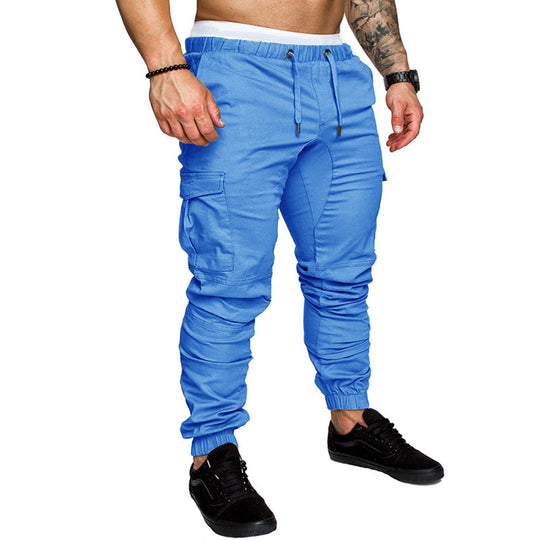 Herren Tapered Cargo-Jogger mit elastischem Bund, Kordelzug und Beuteltaschen Shop Nory