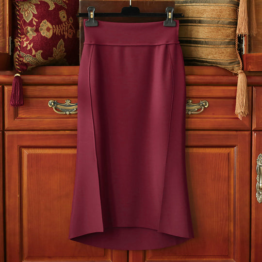 Damen Eleganter und figurbetonter Midi-Rock Shop Nory