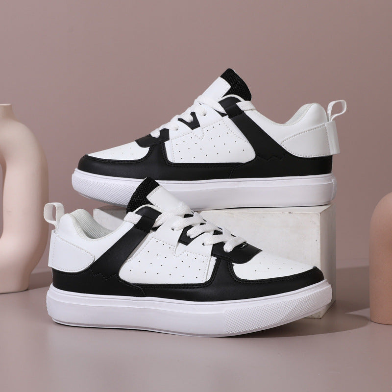 Herren Trendige Sneaker mit niedrigem Schaft, dicker Plateau-Sohle und synthetischem Leder Shop Nory