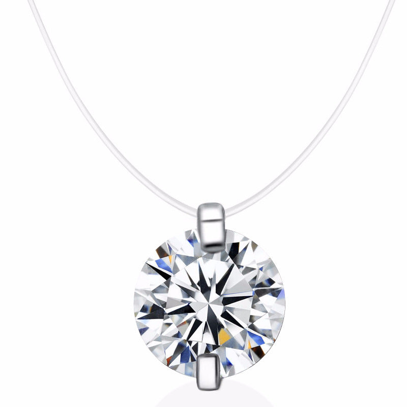 Damen Halskette mit funkelndem Zirkon-Anhänger Shop Nory