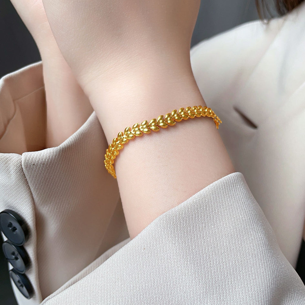 Damen elegantes Armband mit zauberhaften geflochtenen Details Shop Nory