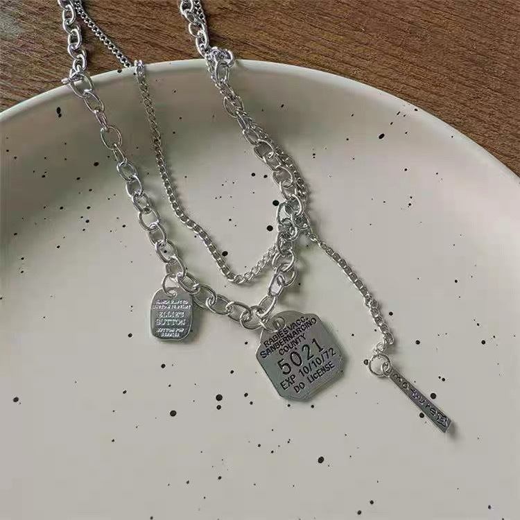 Damen Kette mit modernen Anhängern und urbanem Design Shop Nory