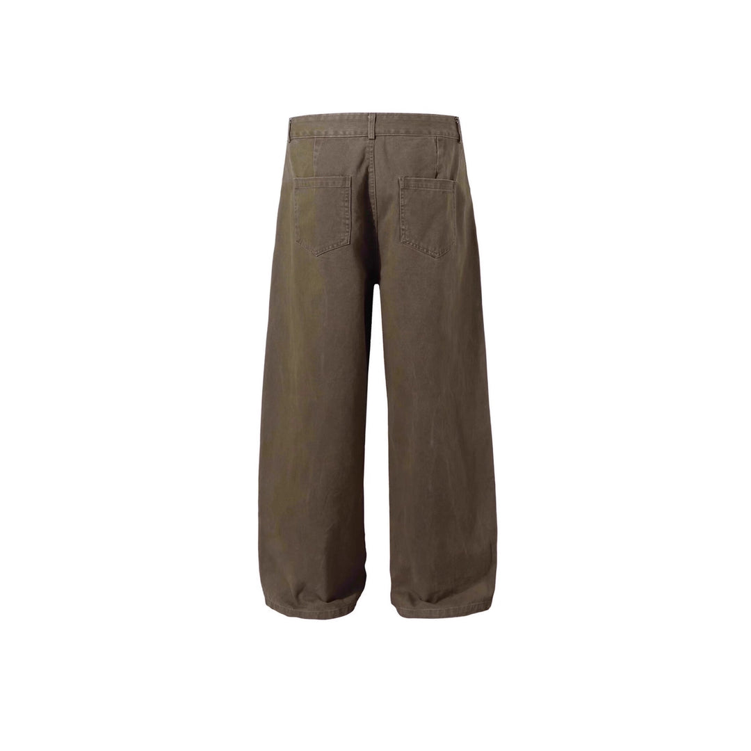Damen Weitgeschnittene Hose mit Bundfalten Shop Nory