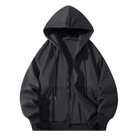 Herren Oversize Reißverschluss‑Kapuzenjacke aus schwerer Sweatqualität mit Kängurutaschen Shop Nory