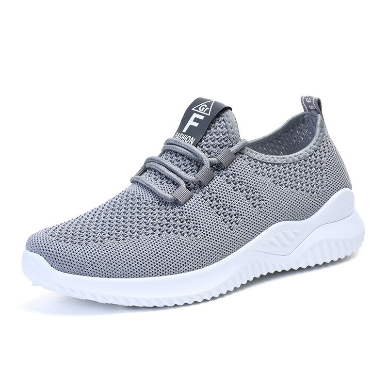 Damen nan ultraleichter 3D-Strick Slip-On Sneaker mit elastischer Schnürung, Zuglasche und dämpfender EVA-Mittelsohle Shop Nory