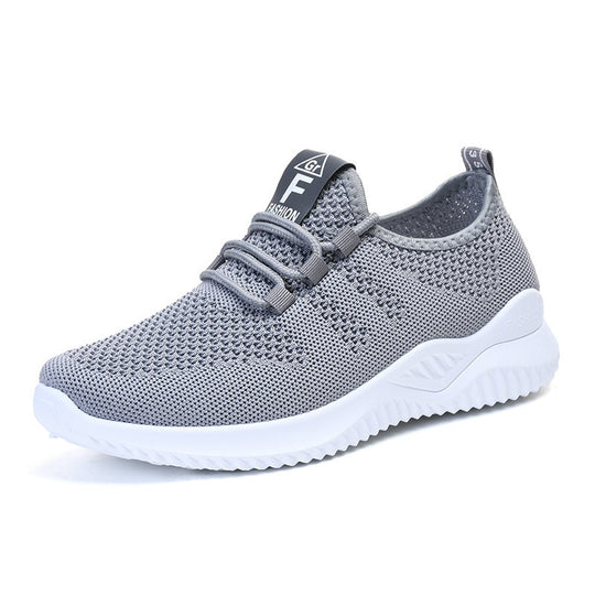 Damen nan ultraleichter 3D-Strick Slip-On Sneaker mit elastischer Schnürung, Zuglasche und dämpfender EVA-Mittelsohle Shop Nory
